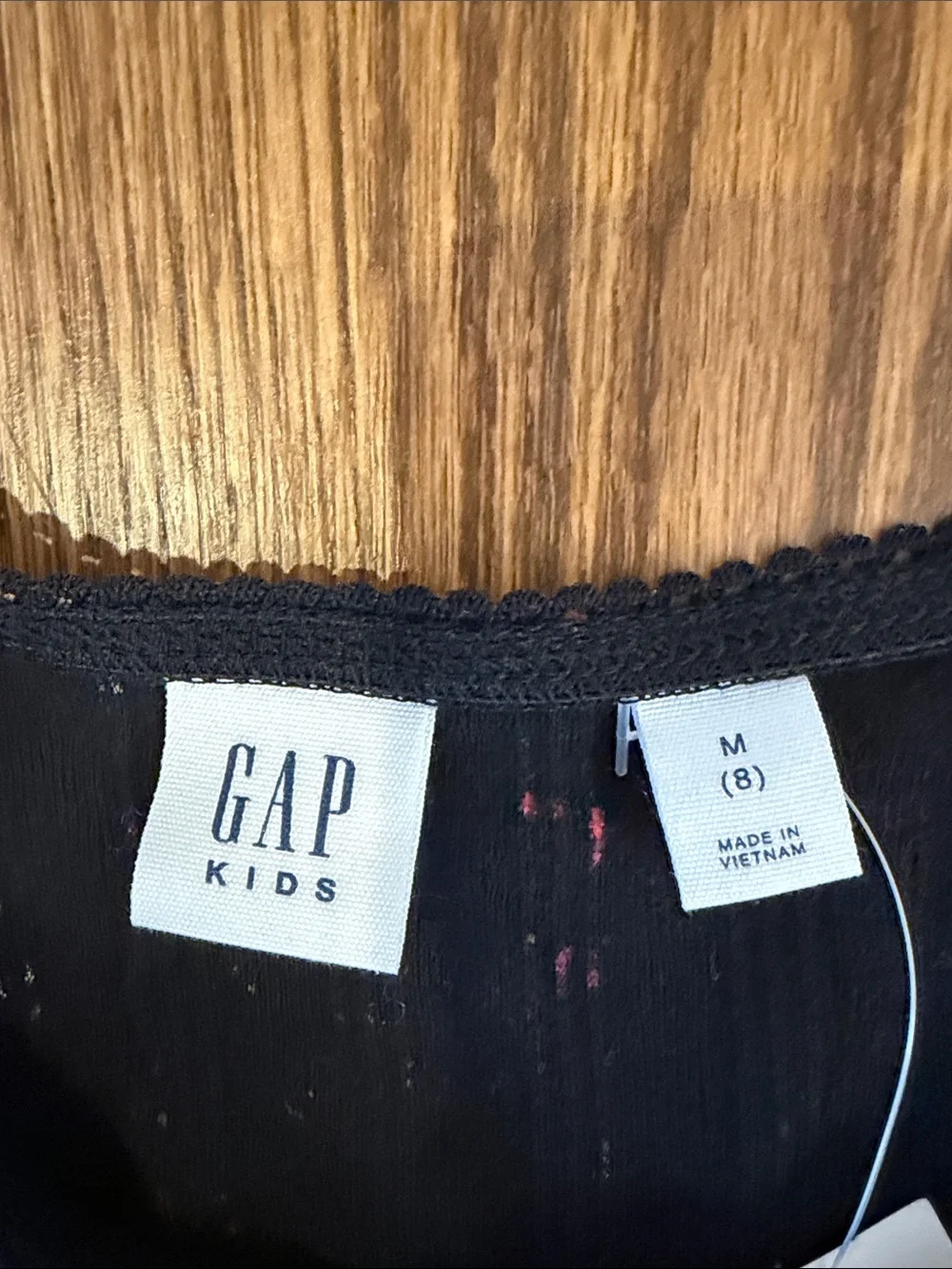 NWT Gap Black Floral Long-Sleeve Women's Top Size 8